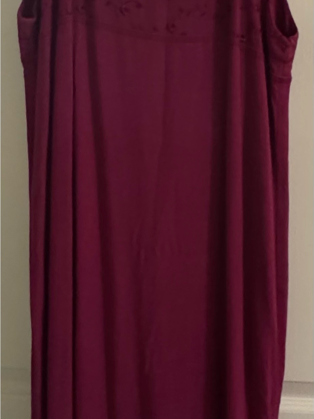 Sleeveless Wine Red Maxi Dress